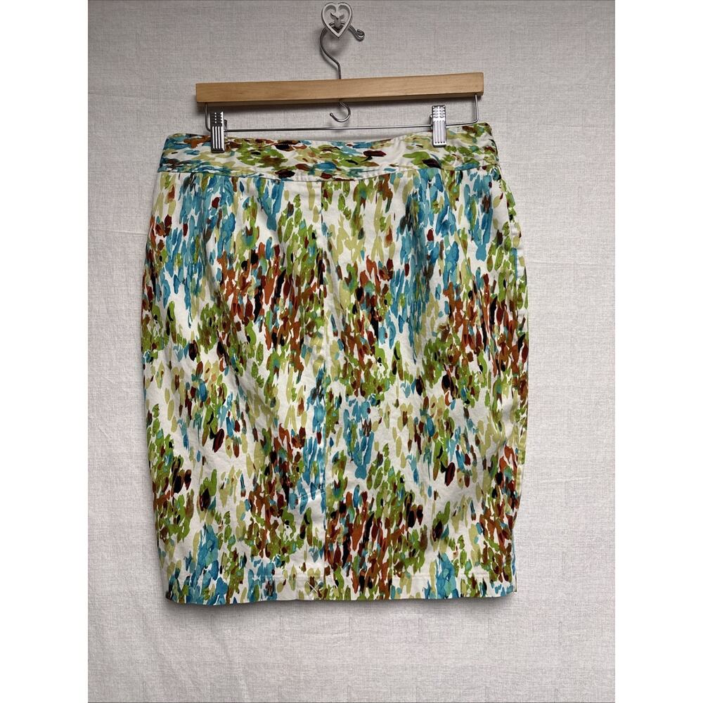 DFA New York 2 Pc Blue Ruffled Top & Multicolor Skirt - Size 14 - Picture 10 of 16